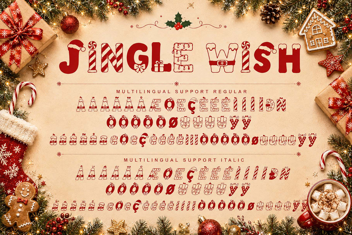 Jingle Wish, a Blackletter Font by Yoga Letter (Photo 10 of 11)