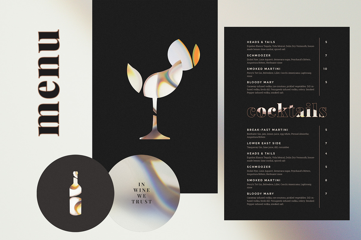 Bar Drinks Menu, a Flyer Template by BigWeek (Photo 1 of 4)