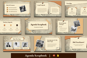 Agenda Scrapbook Presentation, a Presentation Template by BumbleGraph Studio