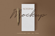 Mockup - Notepad in 3 sizes, a Books & Magazine Mockup by tomodachi studio (Thumbnail 1 of 5)