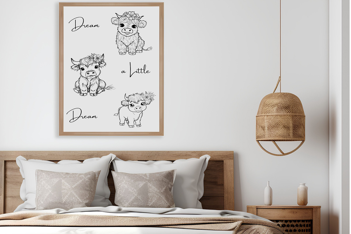 15 Cute Highland Cow Clipart, an Animal Illustration by Art Paradise Studios (Photo 2 of 7)