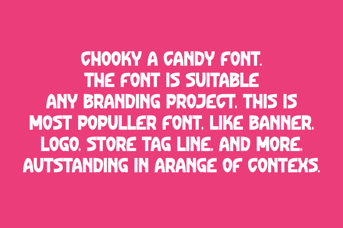 Chooky - Candy & Cute Font, a Sans Serif Font by Iqsiart Studio (Photo 5 of 10)