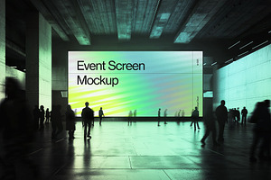 Digital Screen Advertising Mockup, an Advertising Mockup by Mockup Cloud