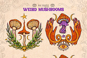 Weird Mushrooms, an Object Illustration by Ink Stories (Thumbnail 10 of 23)
