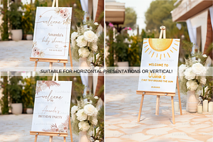 Boho Mockup 18x24 Sign PSD Mockup