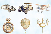 Watercolor Antique Ivory Travel PNG, an Illustration by Craft Nest (Thumbnail 4 of 5)