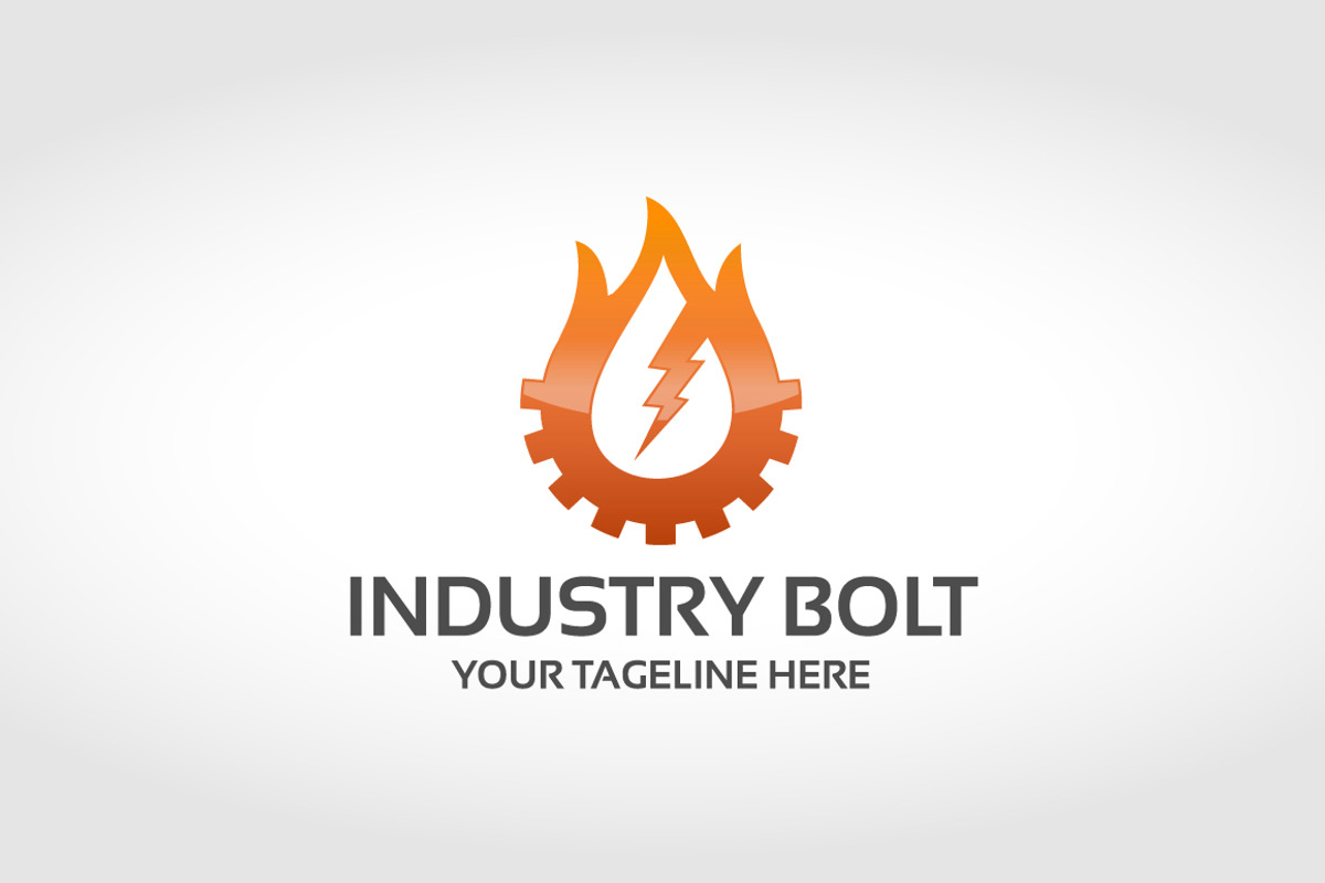 Industry Bolt Logo, a Branding & Logo Template by wakgraphic (Photo 1 of 3)