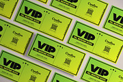 Neon Green VIP Pass Template, a Card Template by Tzochko (Thumbnail 3 of 5)