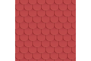 Shingles roof seamless pattern