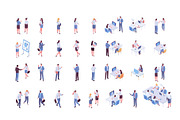 Isometric Business People Vector Set, a Finance Illustration by Vector_Art (Thumbnail 10 of 14)