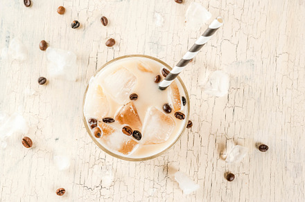 Summer cold iced coffee frappe stock photo containing frappe and coffee, a Food & Drink Photo by Rimma