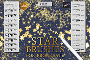 Star Effects Brushes for Procreate, a Brush Add-On by Julia Dreams (Thumbnail 1 of 5)