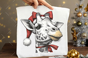 Hand-Drawn Christmas Animals Clipart, an Illustration by OK Design (Thumbnail 5 of 6)