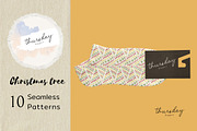 Christmas tree seamless pattern, a Pattern Graphic by Thursdaypaper (Thumbnail 5 of 8)