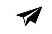 Simple black airplane icon symbol, an Illustration by Amazin_art (Thumbnail 12 of 21)