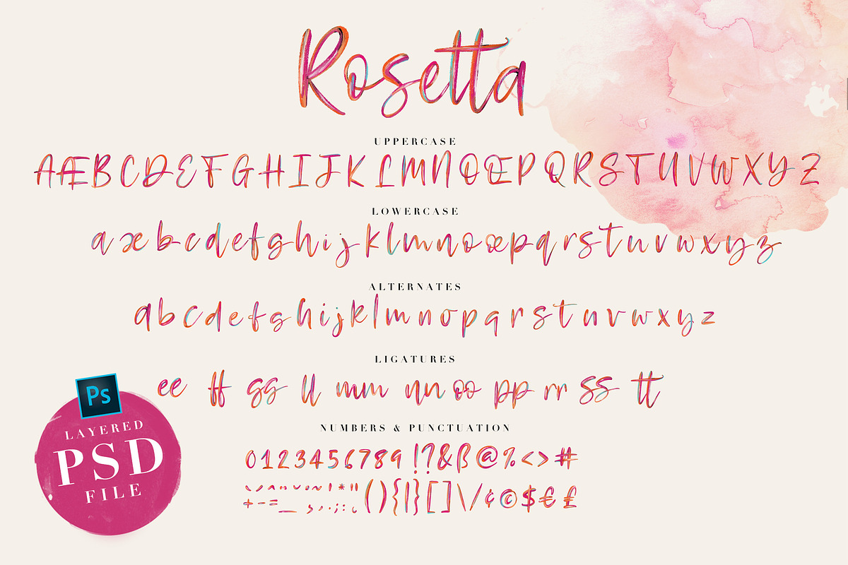 Rosetta SVG Color Font, a Script Font by StereoType (Photo 12 of 13)