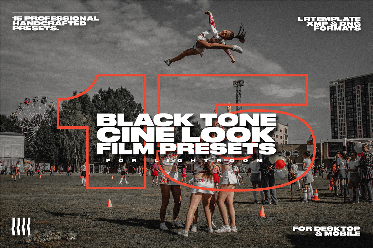 Black Tone Cine Look Film Presets, a Preset Add-On by ASDF Graphics (Photo 1 of 6)