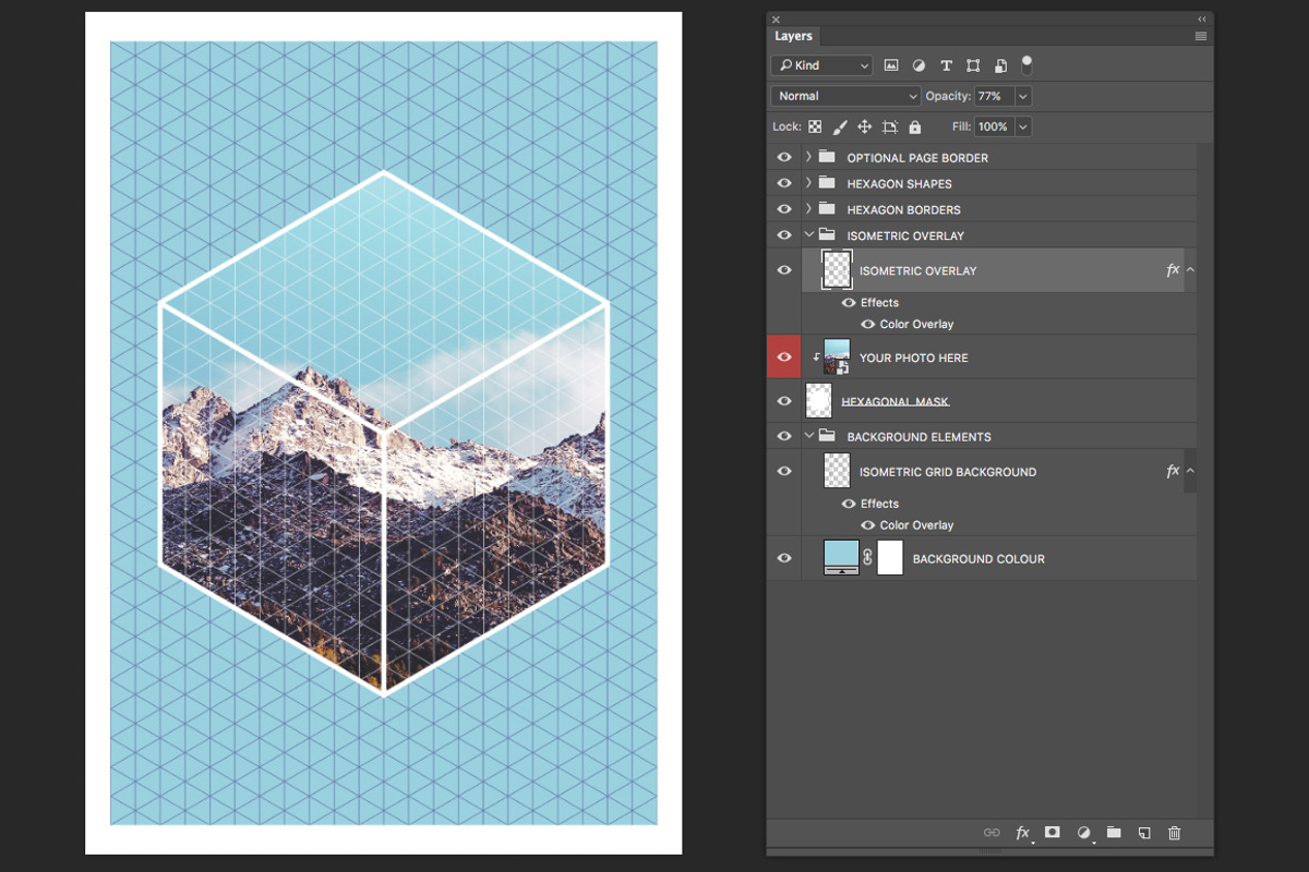 Isometric Grid Effects preview 2
