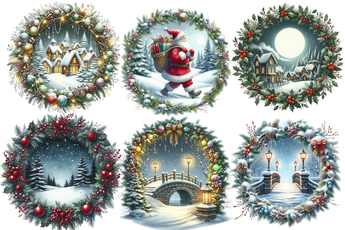 Christmas  Winter Scenes Png, an Illustration by Designworld (Photo 6 of 6)