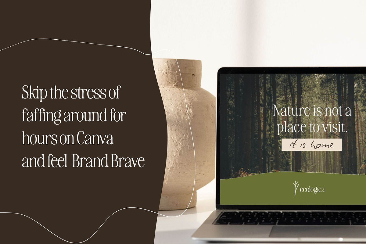 Earthy Eco Nature Brand Logo Kit, a Branding & Logo Template by CreativeWilderness (Photo 15 of 19)