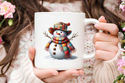Frosty Snowman Holiday Clipart, an Illustration by RobertsArt (Thumbnail 2 of 7)