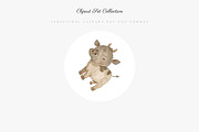 Nursery Farm Animals Clipart Set, an Animal Illustration by Pati Paints (Thumbnail 7 of 10)