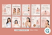 Beauty Skincare Social Media Pack, a Social Media Template by Geelator Studio (Thumbnail 2 of 4)