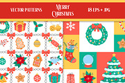 Christmas Vector Patterns Collection, a Pattern Graphic by AnnaViolet_store (Thumbnail 7 of 10)