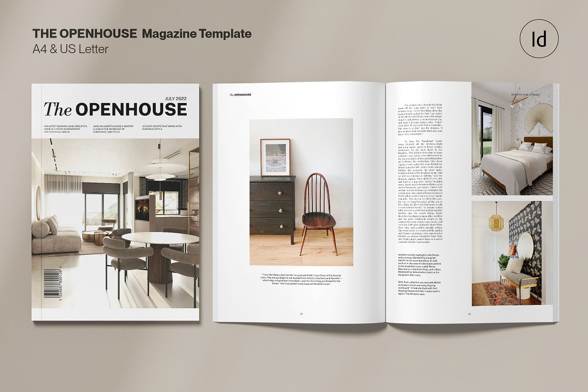 THE OPENHOUSE / Magazine Template, a Magazine Template by Studio Dara