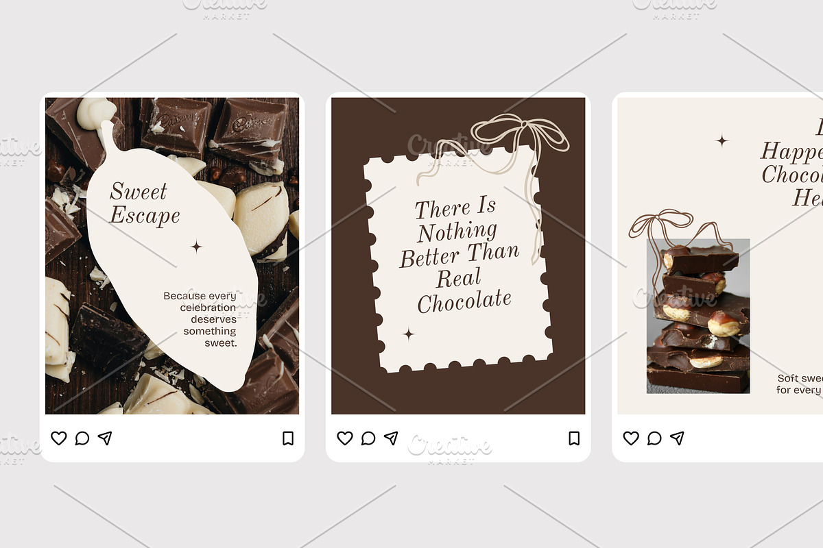 Chocolate Day - Instagram Post, a Social Media Template by Izdihaar_Studio (Photo 3 of 4)