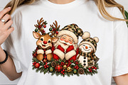 Christmas Camo Character Trio PNG, a Seasonal Illustration by Craft Nest (Thumbnail 4 of 6)