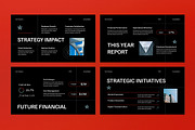 Black Red Annual Report PPT, a Presentation Template by graphicook (Thumbnail 4 of 5)