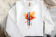 Autumn Back to School Clipart, an Illustration by DreamCafeArt (Thumbnail 5 of 7)