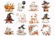 Halloween Ghost Clipart, an Illustration by Design Market (Thumbnail 3 of 5)