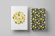 Juice pears. Watercolor collection, a Decorative Illustration by Maria's little shop (Thumbnail 6 of 11)