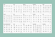 Big Bundle | 500 Thin Line Icons, an Outline Icon by Alex Blogoodf (Thumbnail 4 of 7)