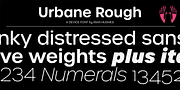Urbane Rough, a Sans Serif Font by Device (Thumbnail 1 of 6)