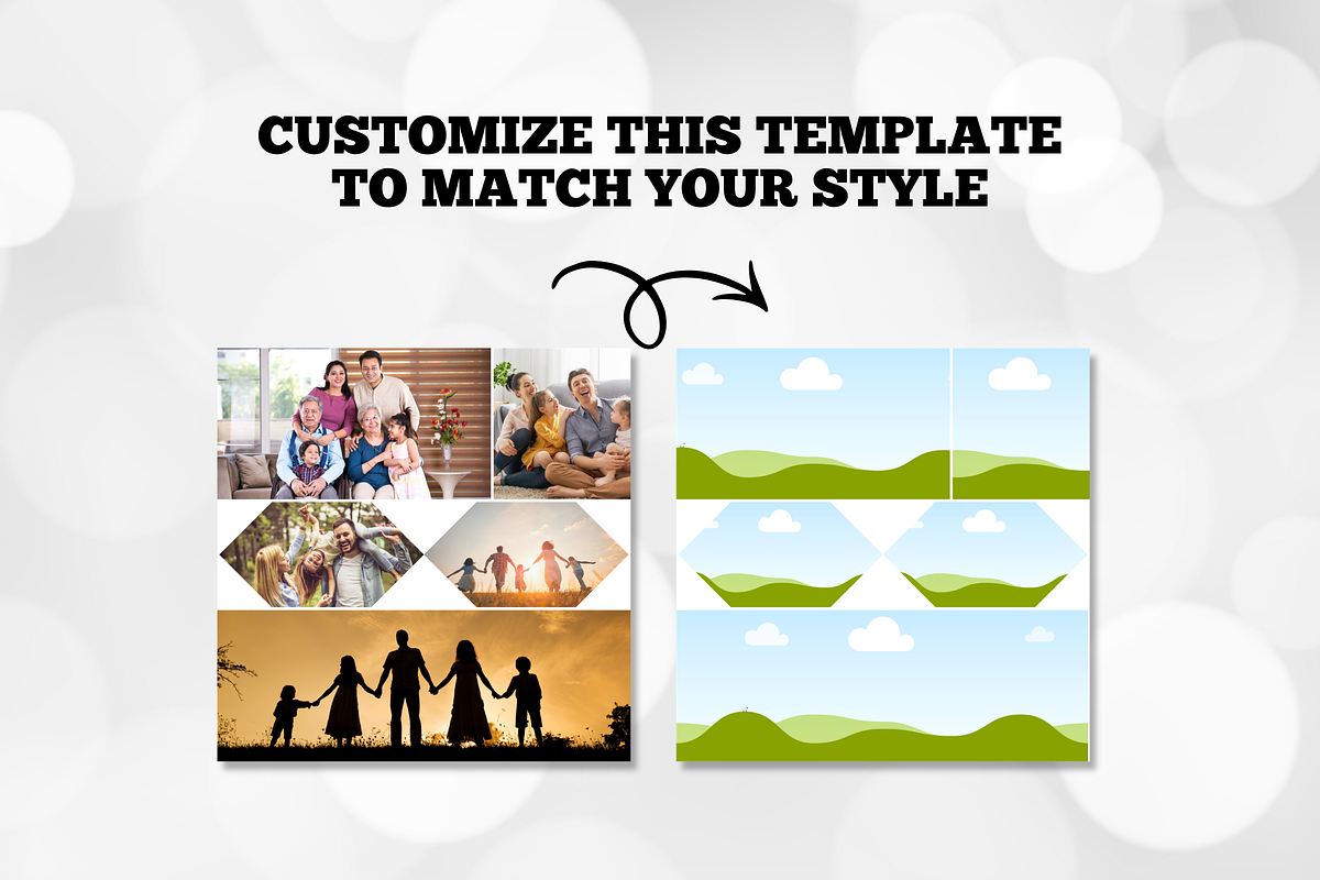 Family Photo Collage Canva Template, a Poster Template by Snapybiz (Photo 6 of 9)