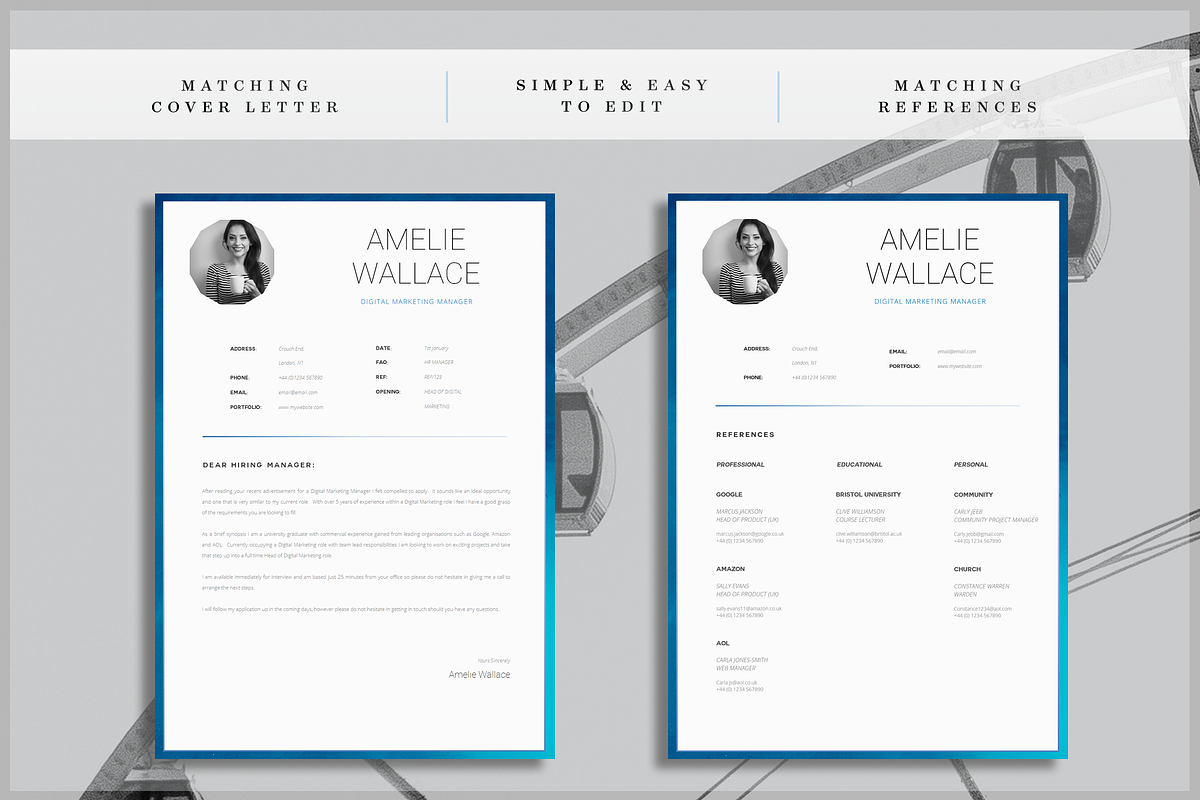 Resume Template | CV Template, a Resume Template by introDuice - CV / Resumes (Photo 4 of 6)