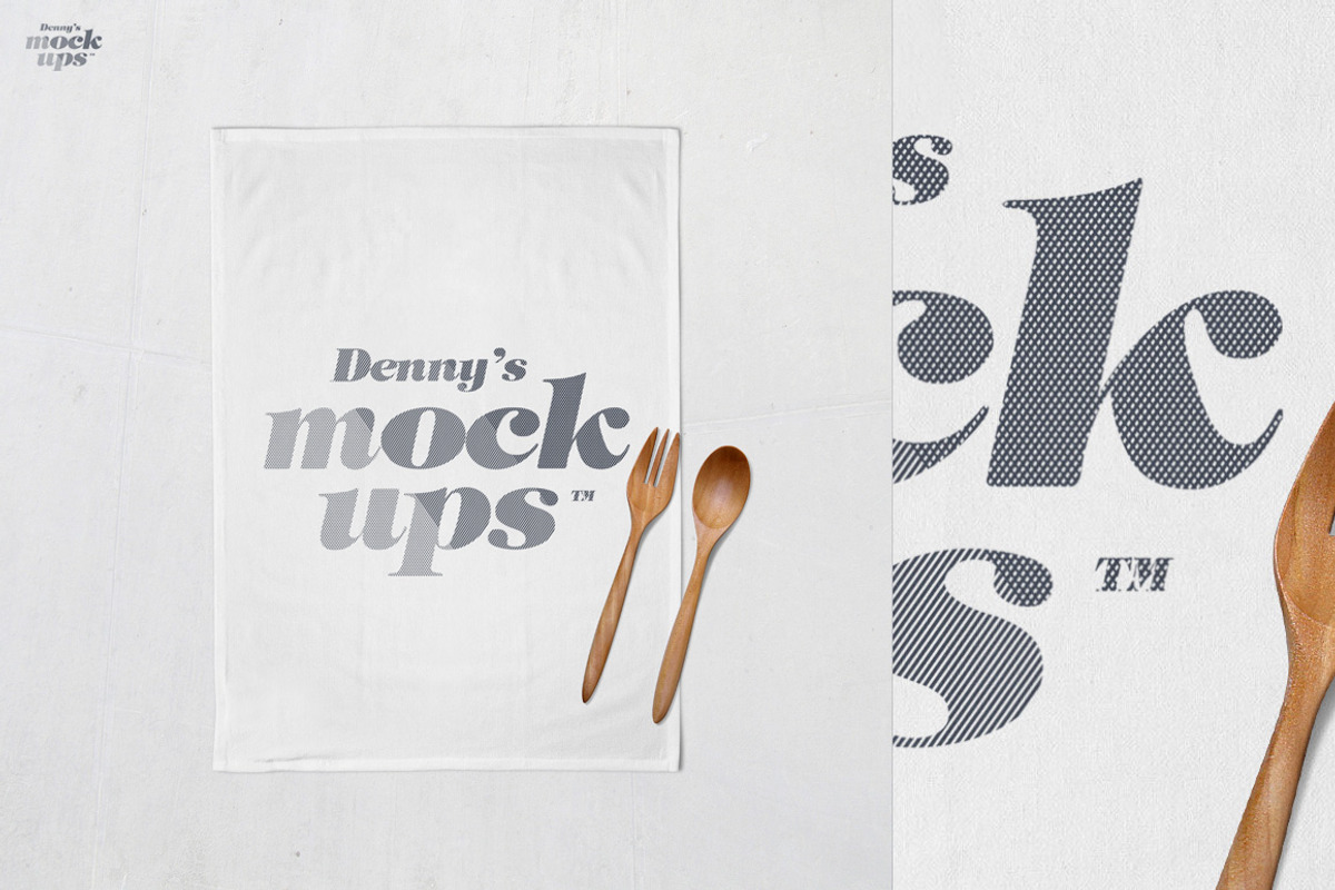 Flour Sack Towel Mockup, a Product Mockup by Denny's Mock-ups (Photo 7 of 10)