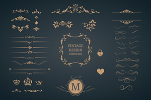 Vintage Design Elements &monograms