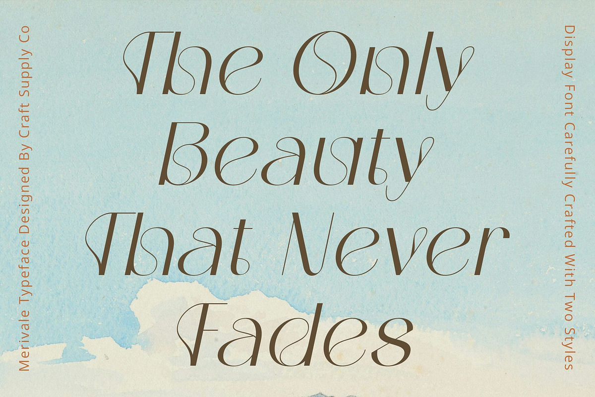 Merivale – Art Nouveau Font, a Sans Serif Font by Craft Supply Co. (Photo 3 of 8)