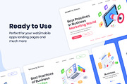 Isometric Landing Page Illustrations, a Work Illustration by Brickclay (Thumbnail 3 of 9)