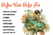 Whimsical Spring Fairy Clipart, an Illustration by CreationArt (Thumbnail 2 of 7)