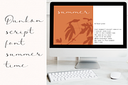 Dunkan Script, a Script Font by Quothron (Thumbnail 3 of 6)