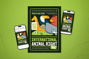 International Animal Right Flyer Set