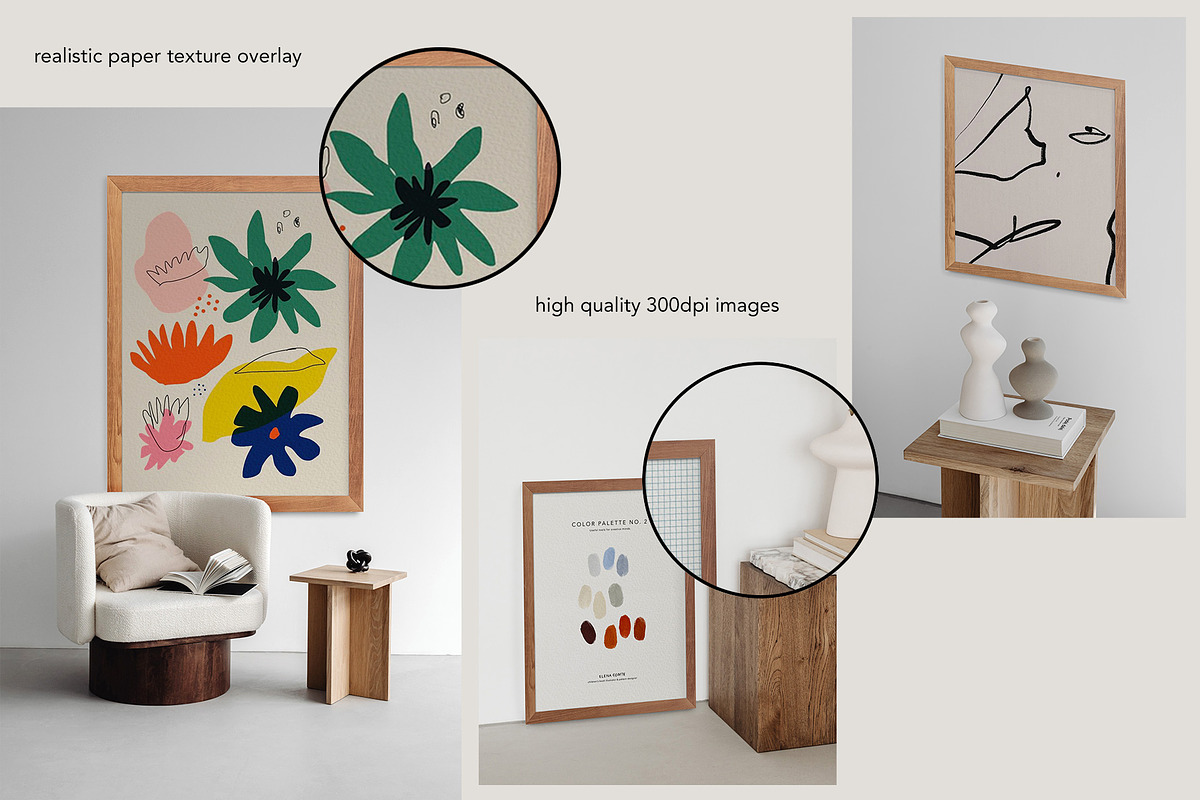 Althea- Minimal frame mockup bundle, a Print Template by Negative Space (Photo 4 of 7)