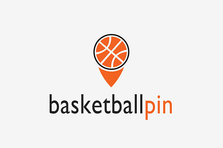 Basketball Pin Logo