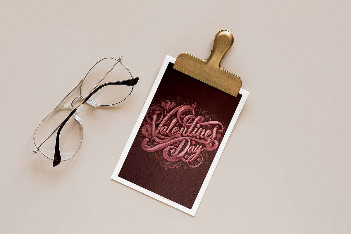 Valentine's Day Lettering, a Seasonal Illustration by Typedreams.site (Photo 3 of 5)