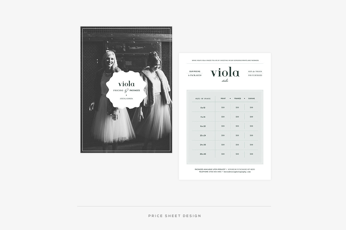 Viola II Welcome Packet, a Stationery Template by Red Met Yellow Creative (Photo 10 of 11)
